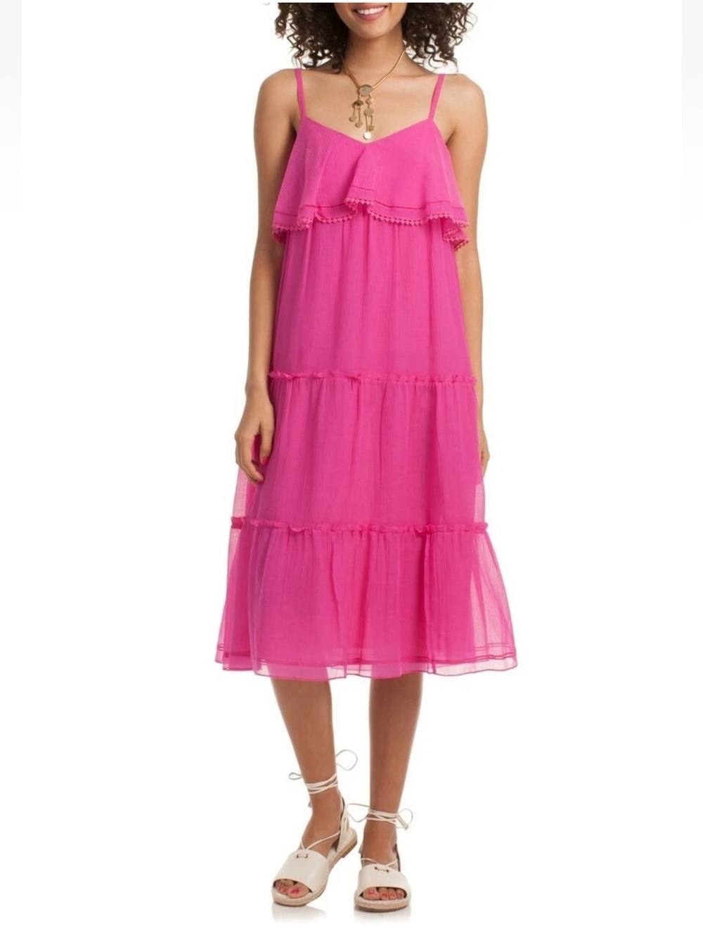Trina Turk 15542 Narcissus Size 6 dress Brilliant Fuscia